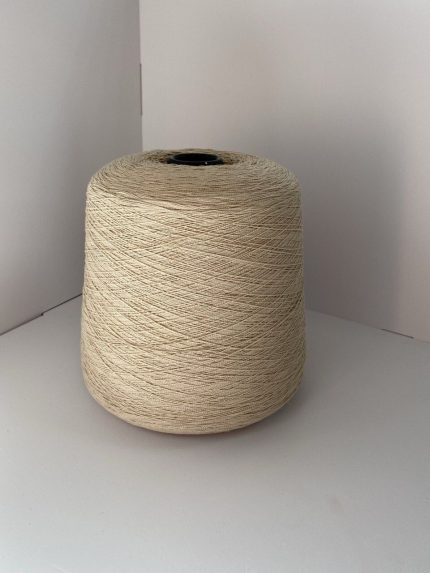 Бобинная пряжа Лён, хлопок, нейлон (13) бежевый