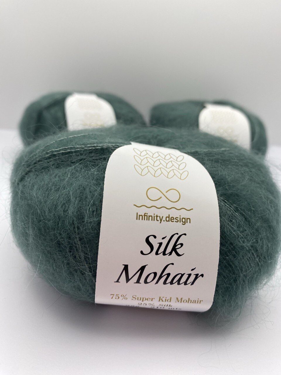 Пряжа в мотках INFINITY SILK MOHAIR 8232 OAK GREEN