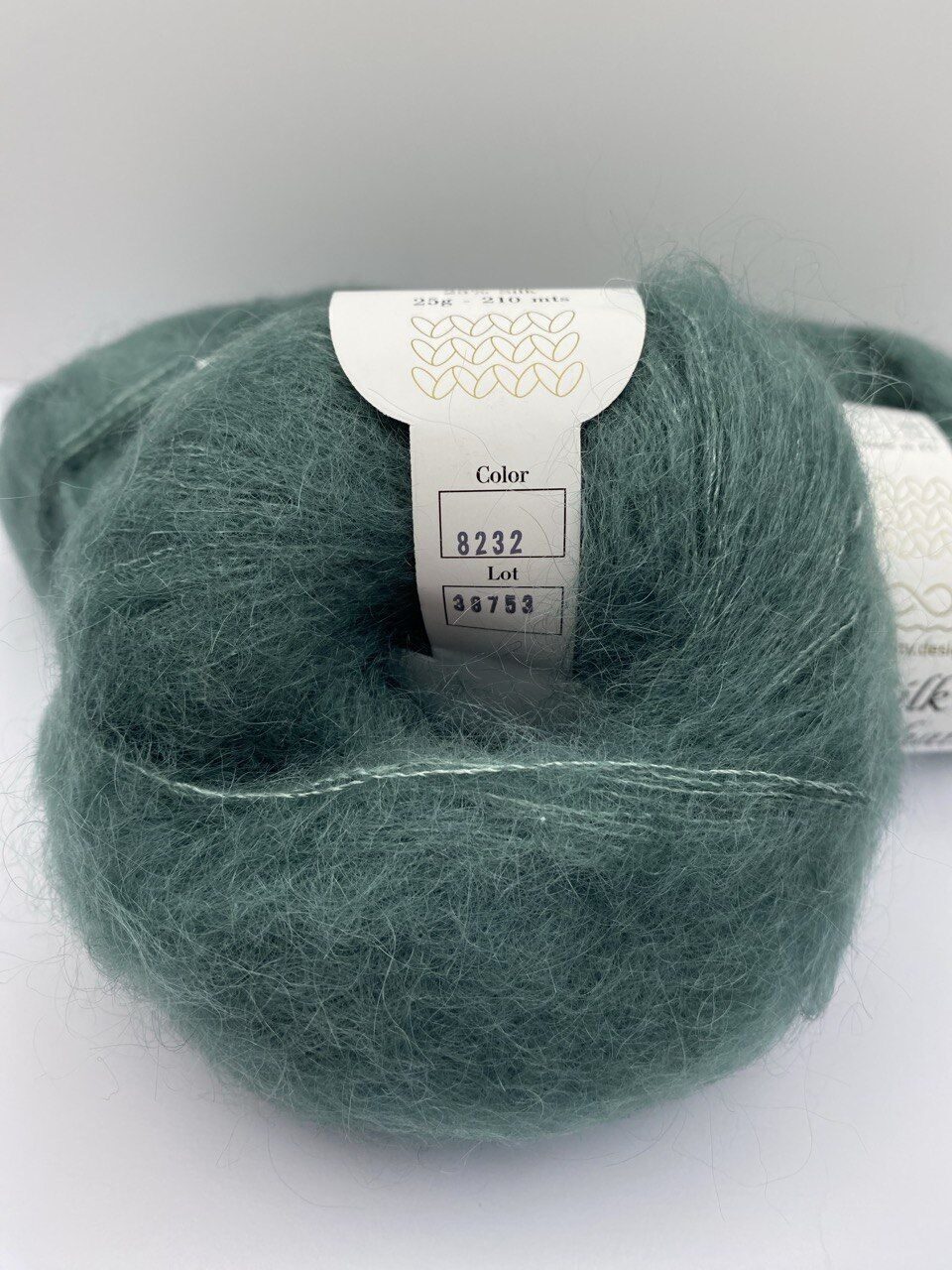 Пряжа в мотках INFINITY SILK MOHAIR 8232 OAK GREEN — изображение 3
