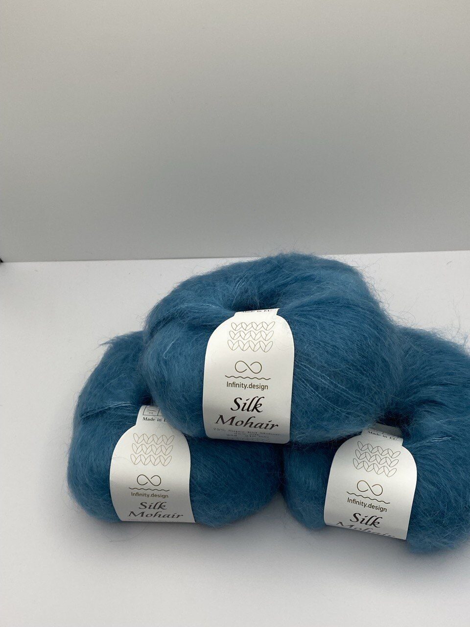 Пряжа в мотках INFINITY SILK MOHAIR 6553 PETROL — изображение 8