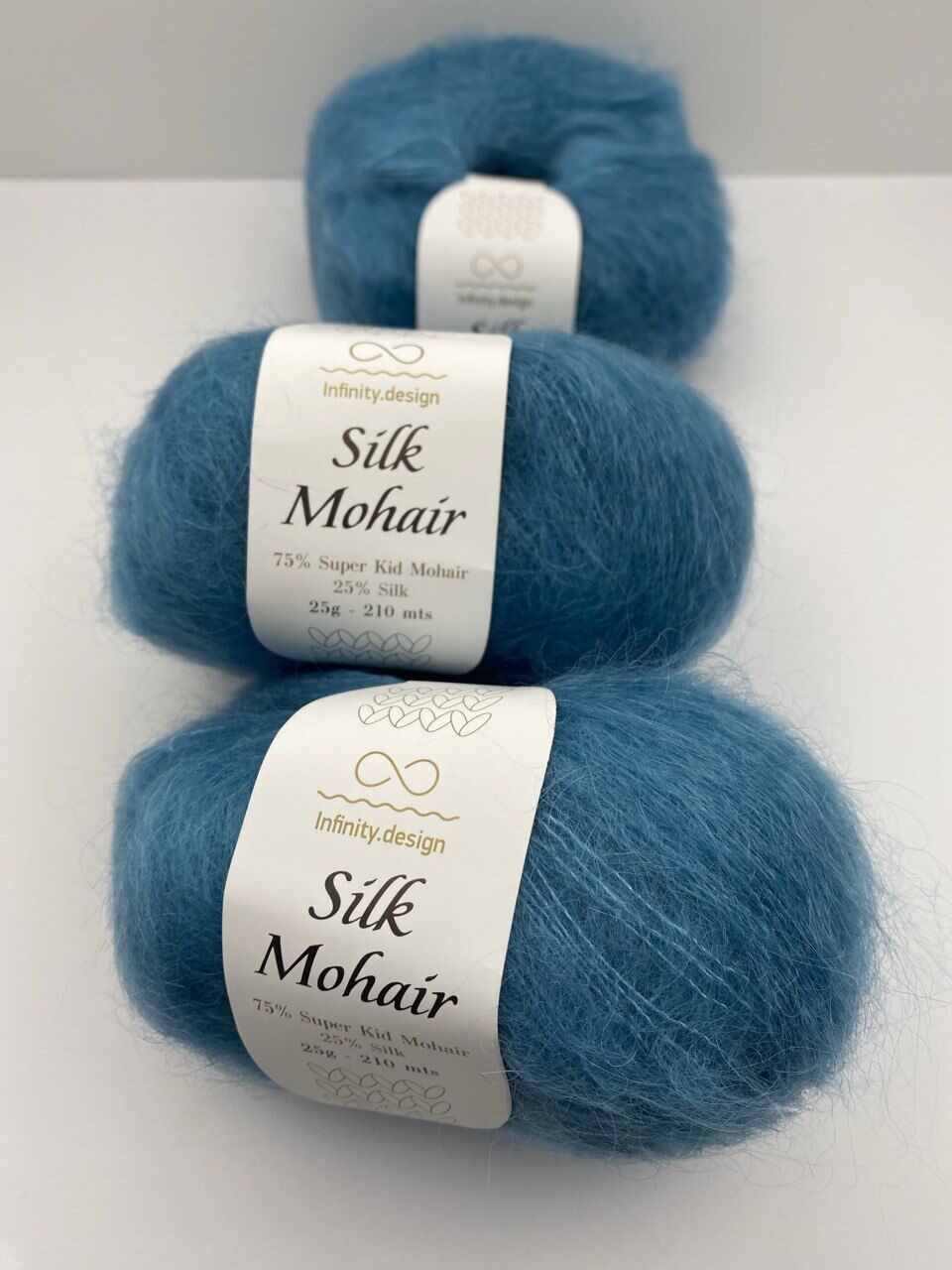 Пряжа в мотках INFINITY SILK MOHAIR 6553 PETROL — изображение 7
