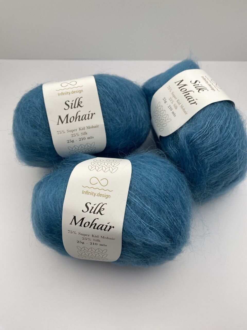 Пряжа в мотках INFINITY SILK MOHAIR 6553 PETROL — изображение 5