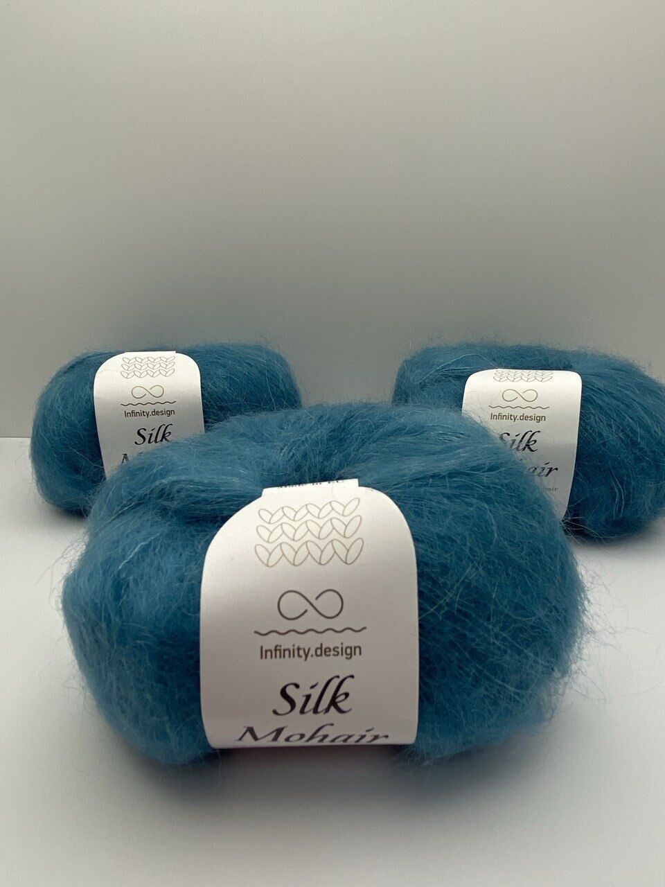Пряжа в мотках INFINITY SILK MOHAIR 6553 PETROL — изображение 4