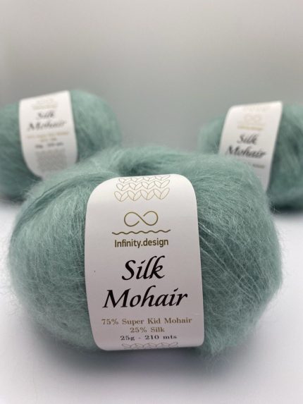 Пряжа в мотках INFINITY SILK MOHAIR 7711 MINT
