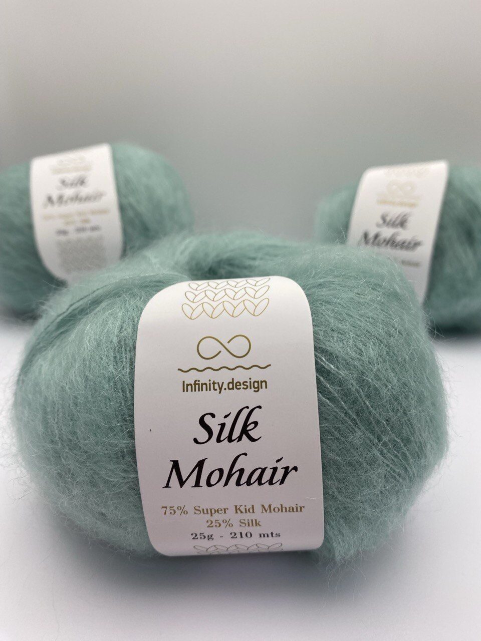 Пряжа в мотках INFINITY SILK MOHAIR 7711 MINT