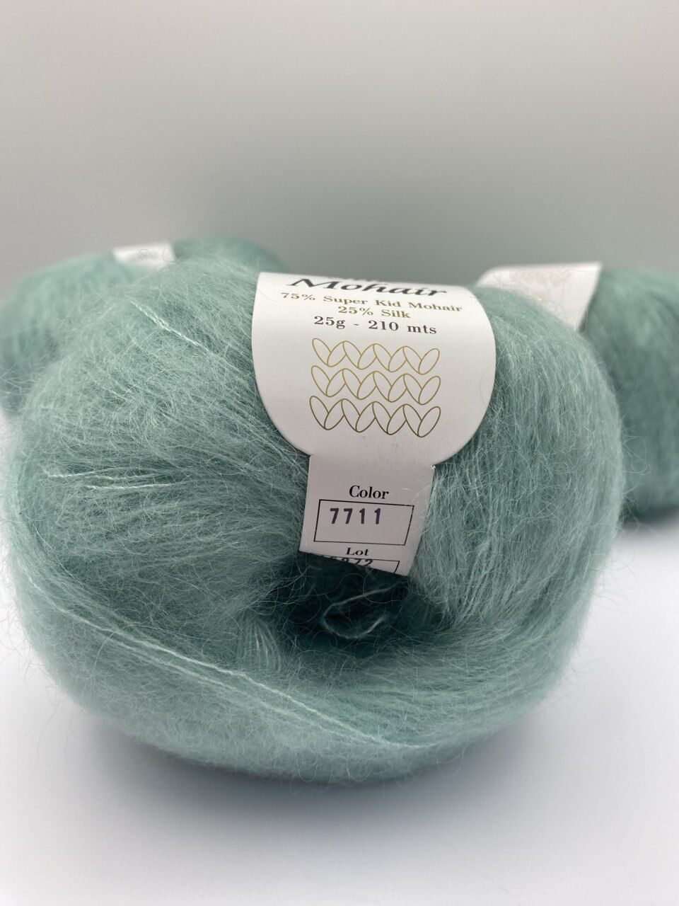 Пряжа в мотках INFINITY SILK MOHAIR 7711 MINT — изображение 3
