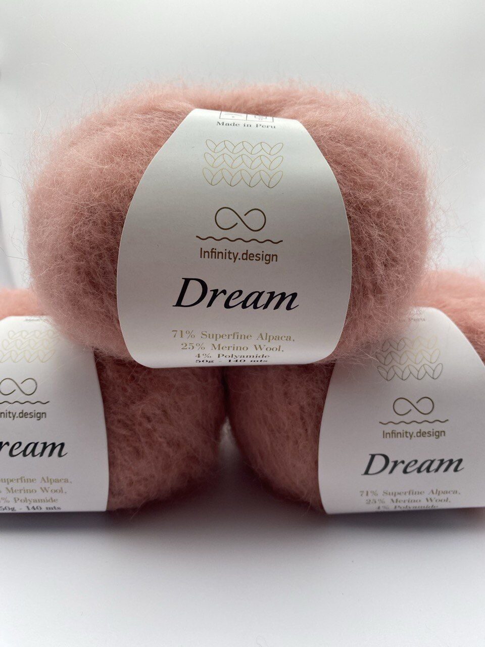 Пряжа для вязания INFINITY DREAM 4042 OLD PINK — изображение 8