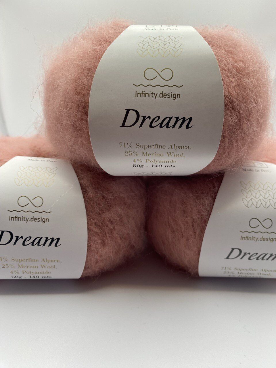 Пряжа для вязания INFINITY DREAM 4042 OLD PINK — изображение 6