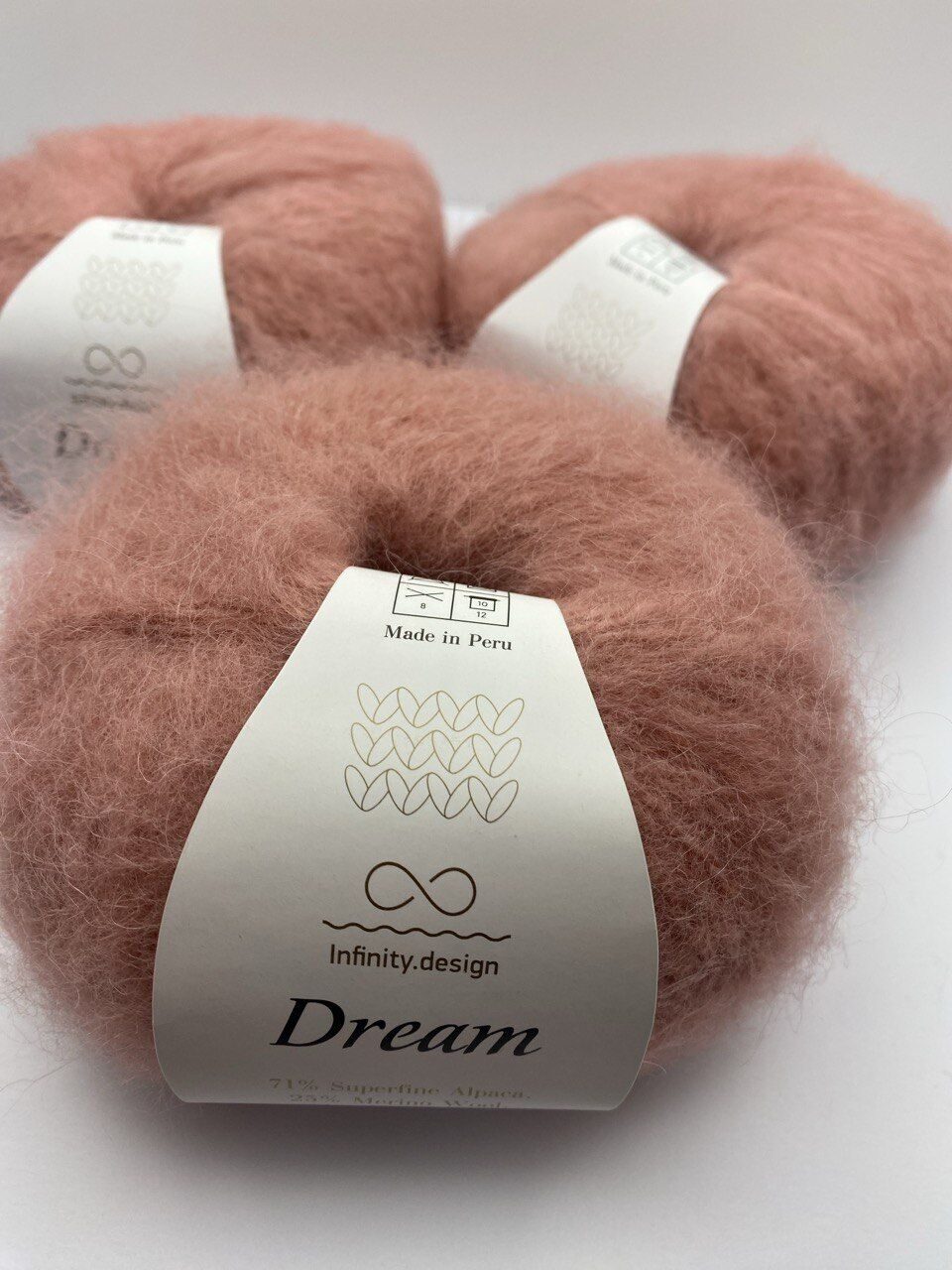 Пряжа для вязания INFINITY DREAM 4042 OLD PINK — изображение 5