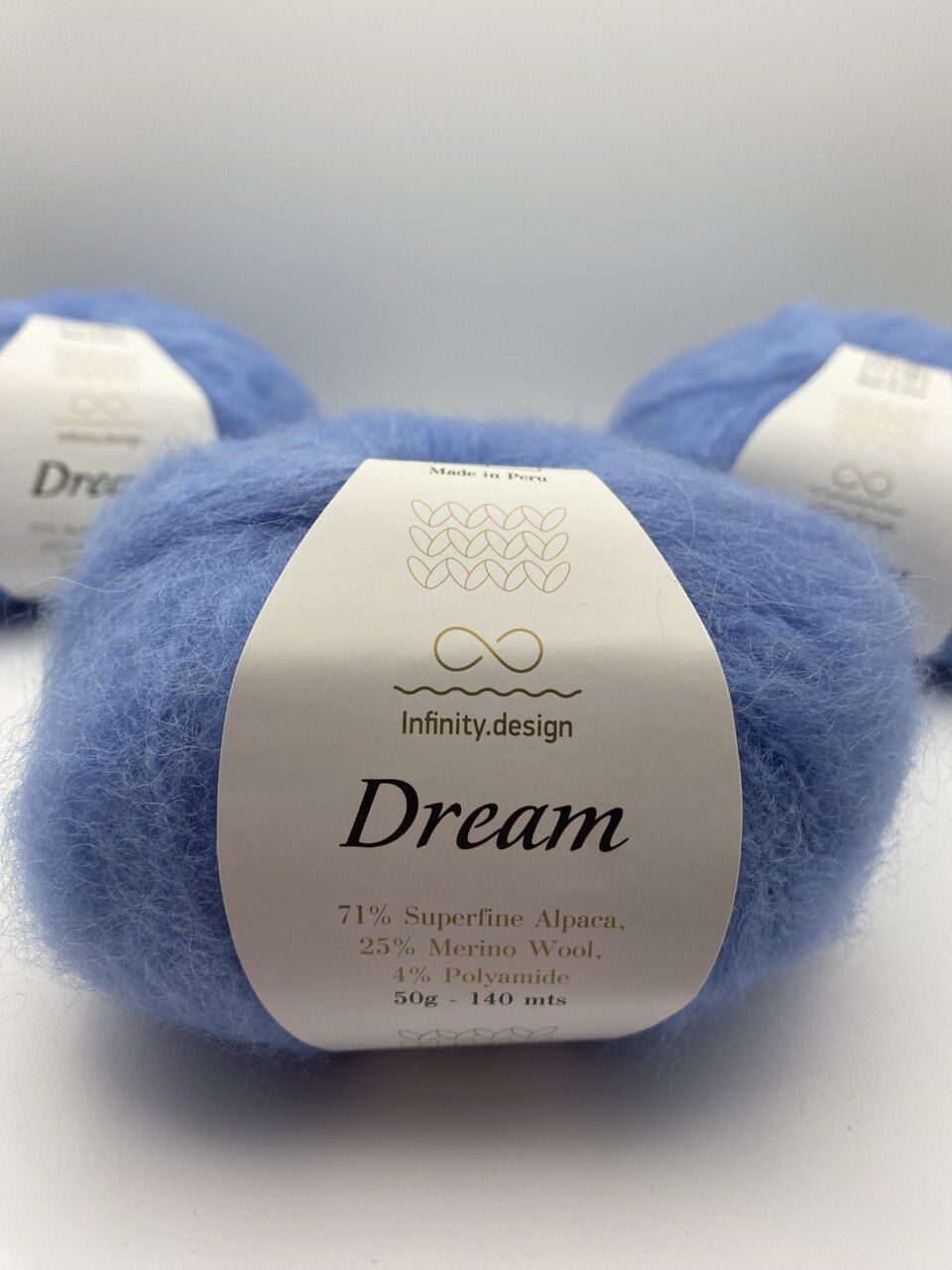 Пряжа для вязания INFINITY DREAM 6032 BLUE HYDRANGEA — изображение 8