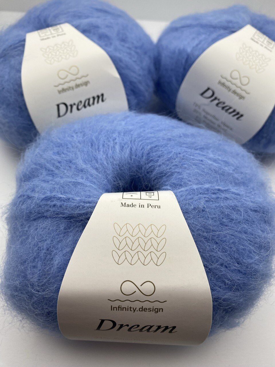 Пряжа для вязания INFINITY DREAM 6032 BLUE HYDRANGEA — изображение 6