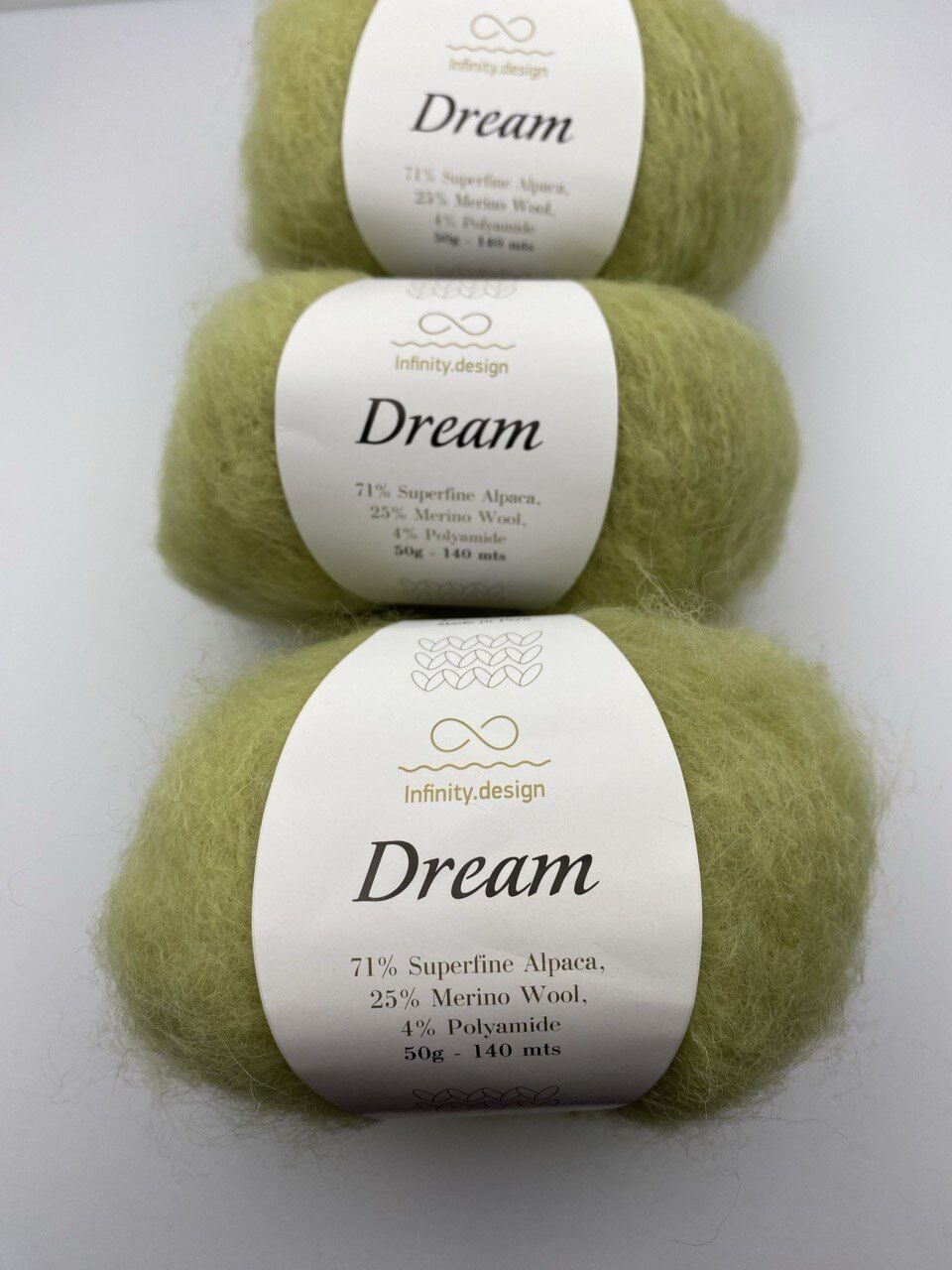Пряжа для вязания INFINITY DREAM 9842 MOSS GREEN — изображение 8