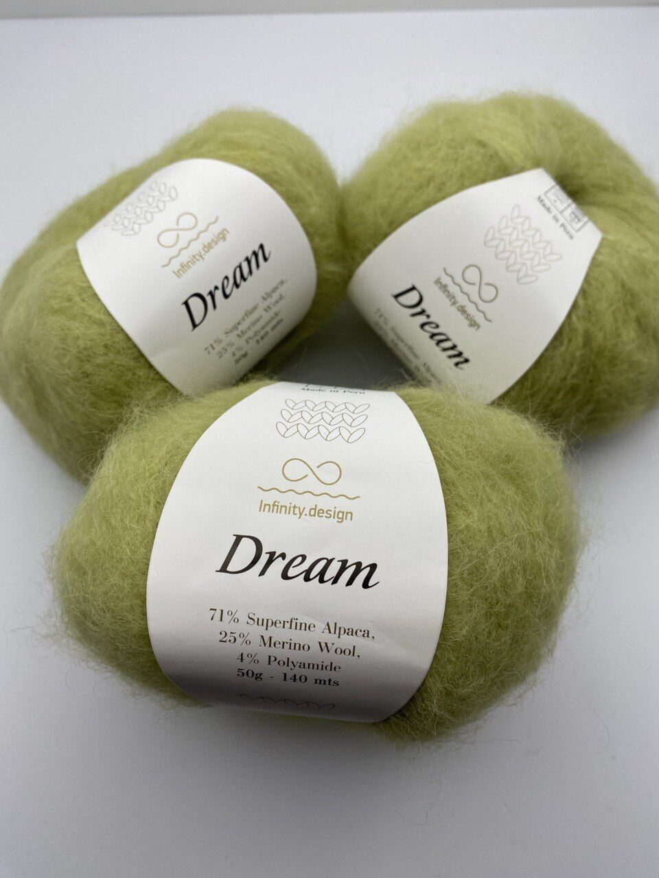 Пряжа для вязания INFINITY DREAM 9842 MOSS GREEN — изображение 7