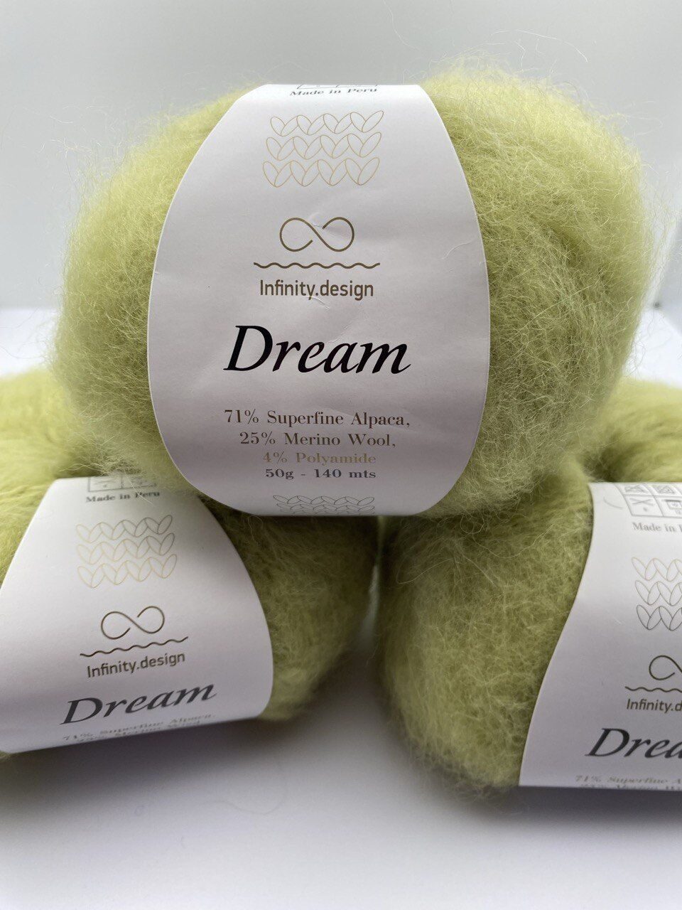 Пряжа для вязания INFINITY DREAM 9842 MOSS GREEN — изображение 5