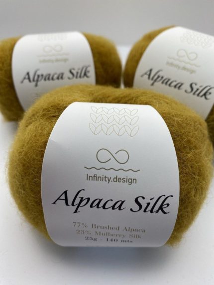 Пряжа для вязания INFINITY ALPACA SILK 2035 OCHER