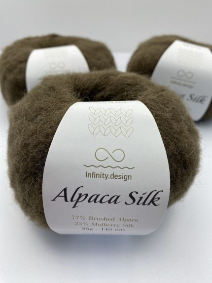 Пряжа для вязания INFINITY ALPACA SILK 3072 BROWN