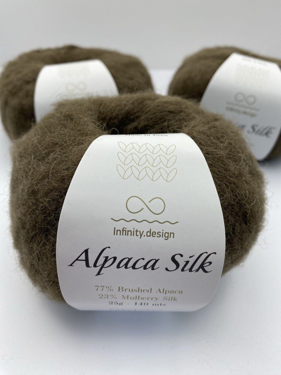 Пряжа для вязания INFINITY ALPACA SILK 3072 BROWN