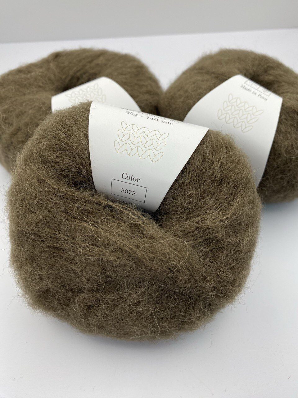 Пряжа для вязания INFINITY ALPACA SILK 3072 BROWN — изображение 3