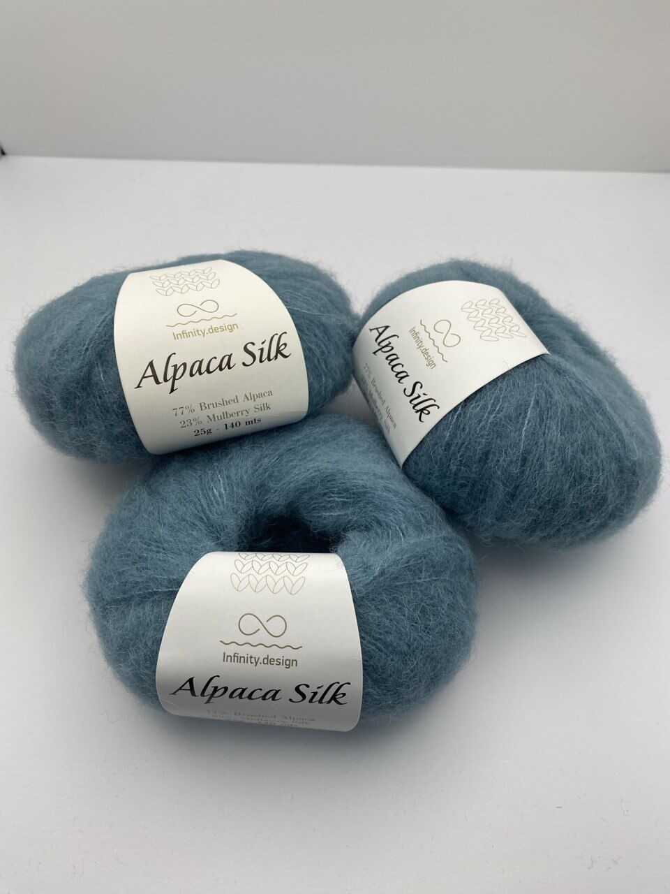 Пряжа для вязания INFINITY ALPACA SILK 7252 SEA GREEN — изображение 7