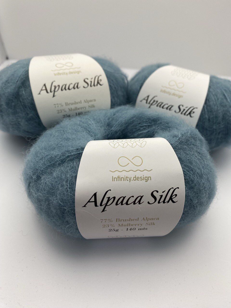Пряжа для вязания INFINITY ALPACA SILK 7252 SEA GREEN — изображение 5
