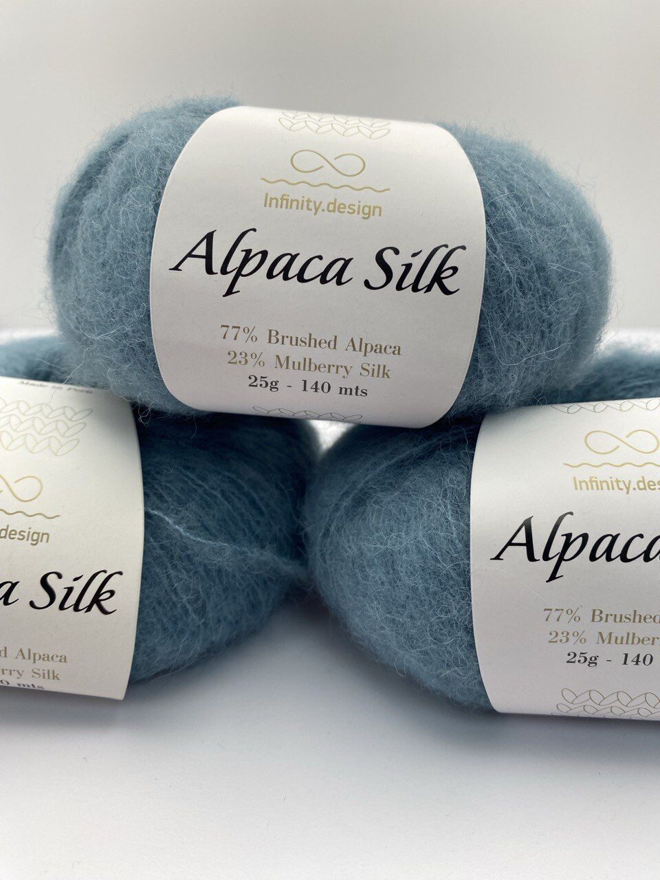 Пряжа для вязания INFINITY ALPACA SILK 7252 SEA GREEN — изображение 4