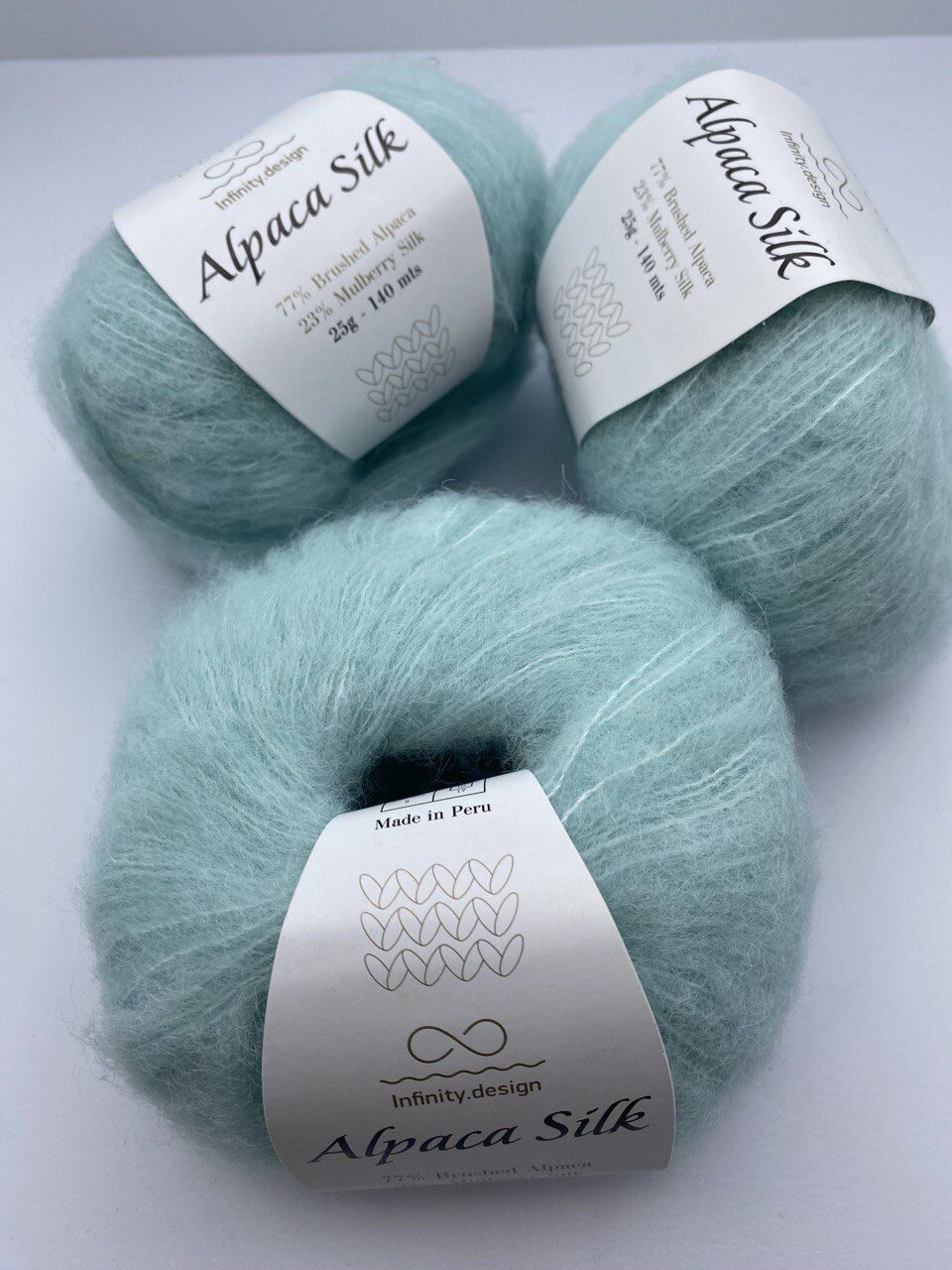 Пряжа для вязания INFINITY ALPACA SILK 7212 DUST PETROL — изображение 5
