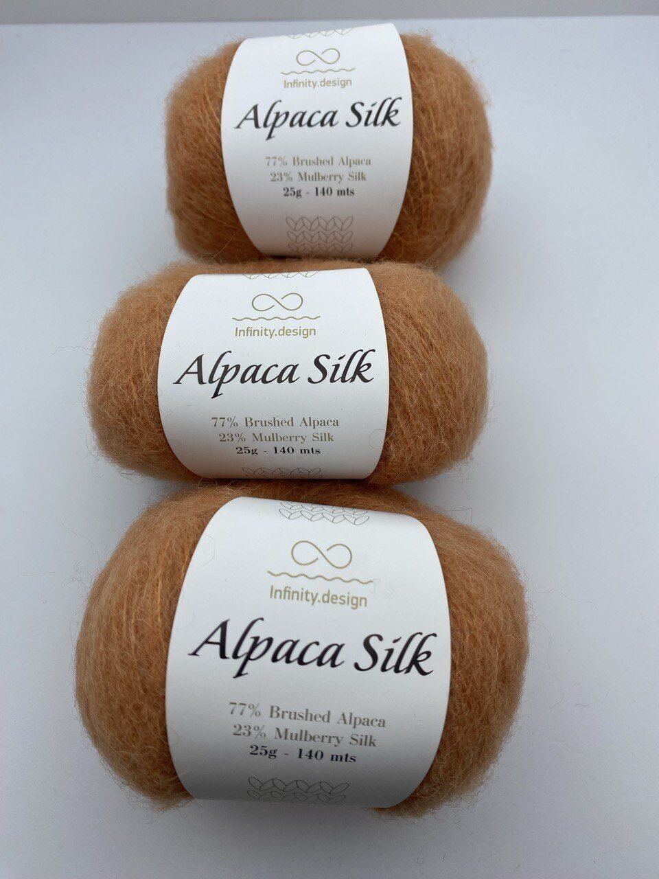 Пряжа для вязания INFINITY ALPACA SILK 2355 OCHER — изображение 8