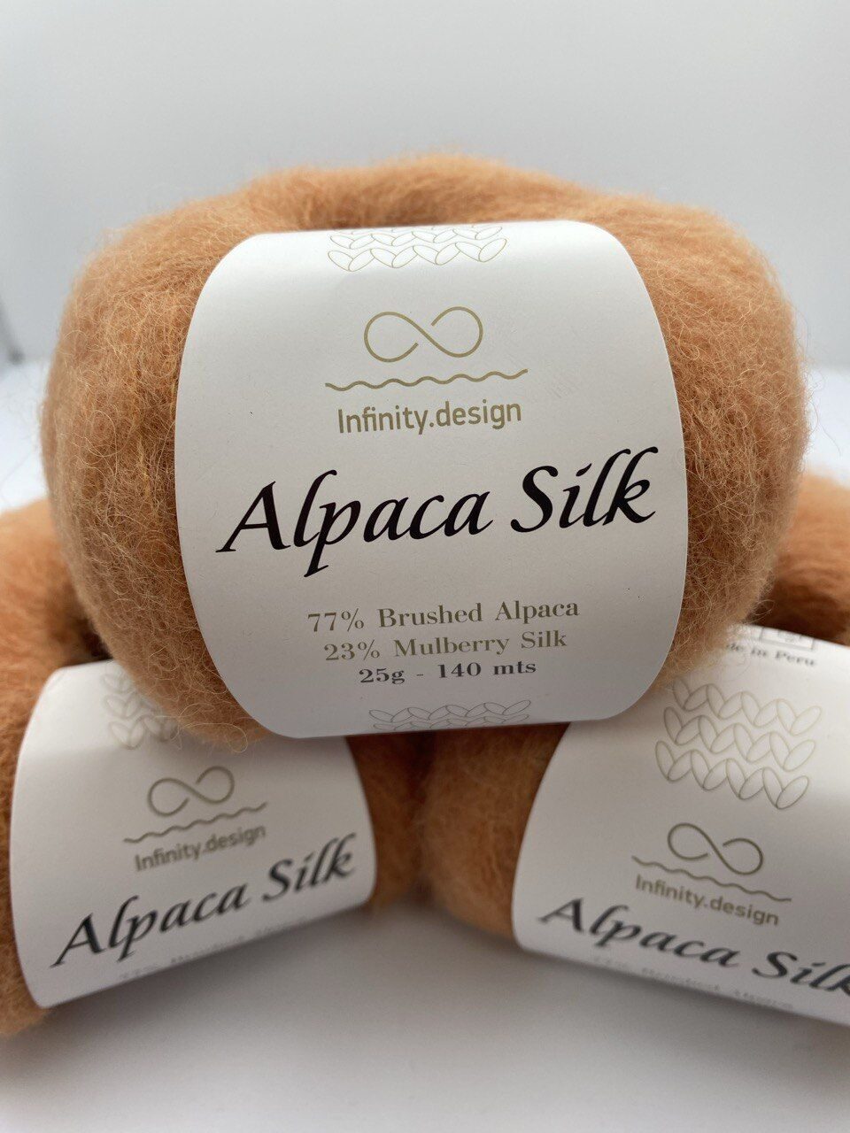 Пряжа для вязания INFINITY ALPACA SILK 2355 OCHER — изображение 7
