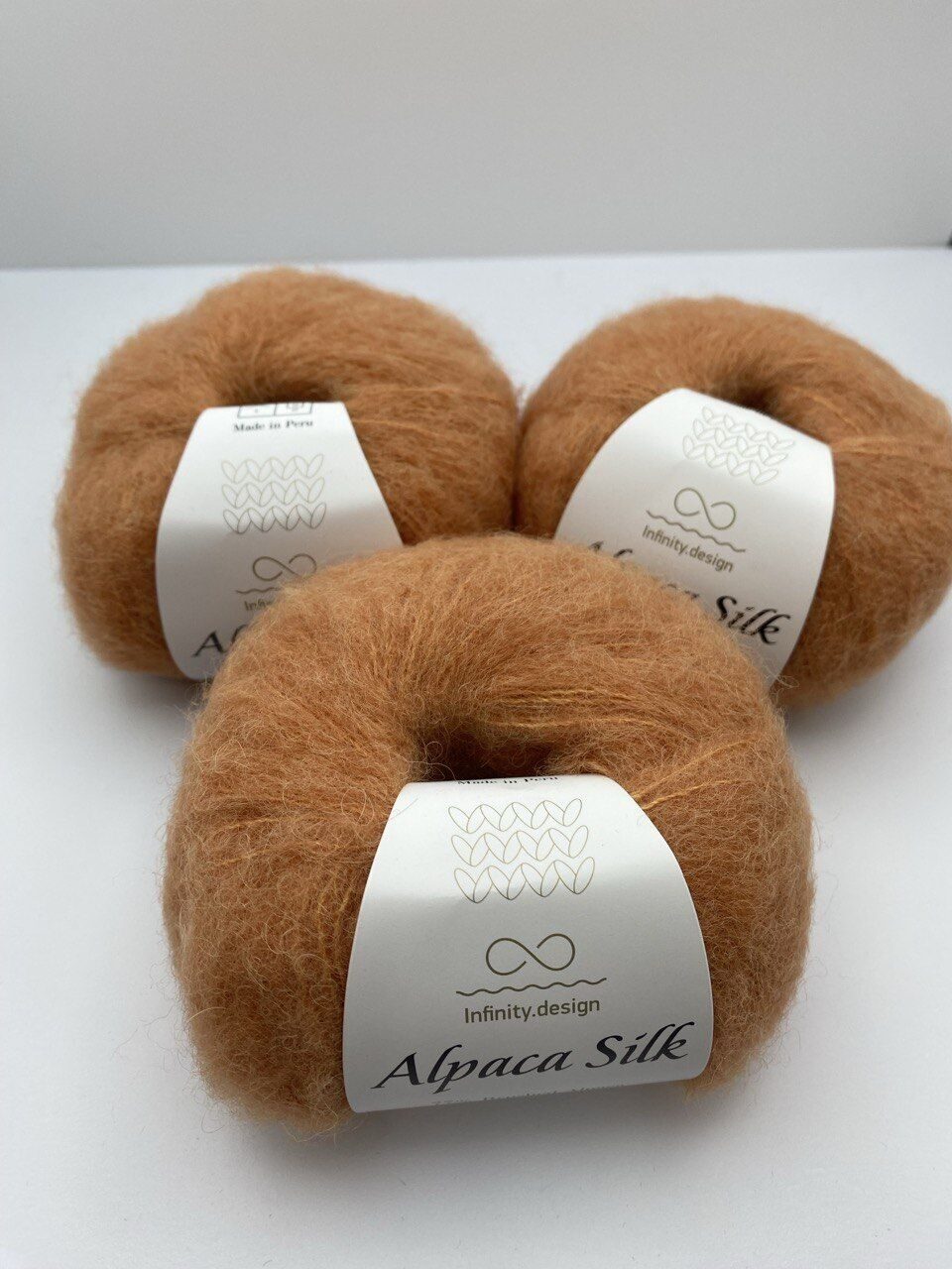 Пряжа для вязания INFINITY ALPACA SILK 2355 OCHER — изображение 5