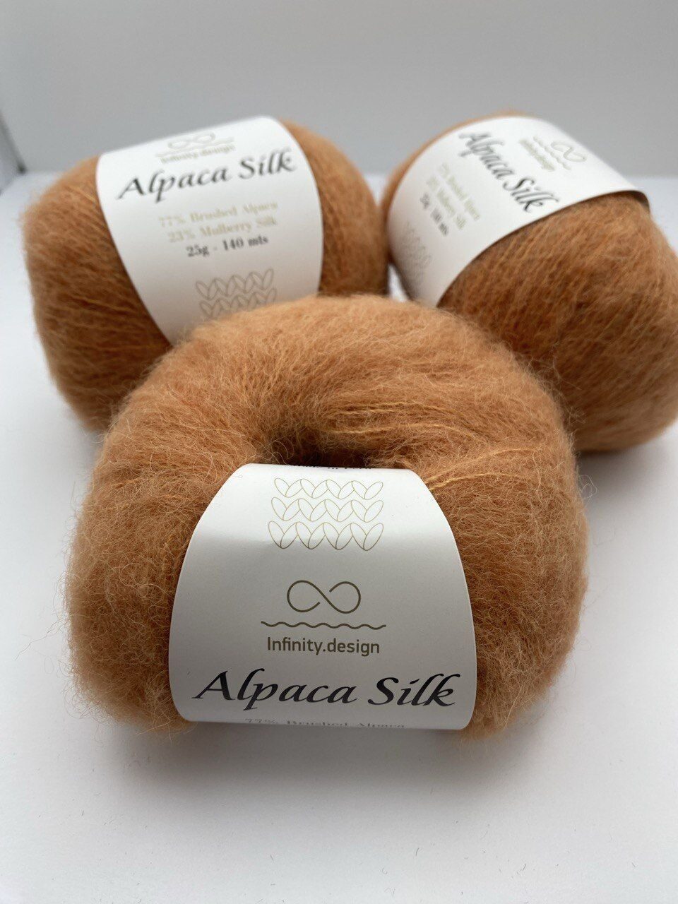 Пряжа для вязания INFINITY ALPACA SILK 2355 OCHER — изображение 4
