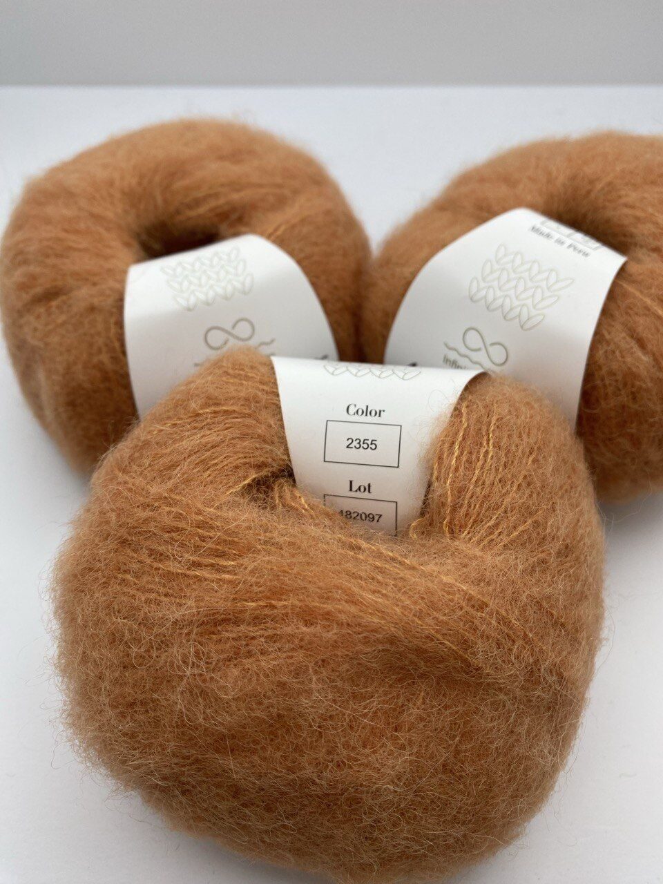 Пряжа для вязания INFINITY ALPACA SILK 2355 OCHER — изображение 3
