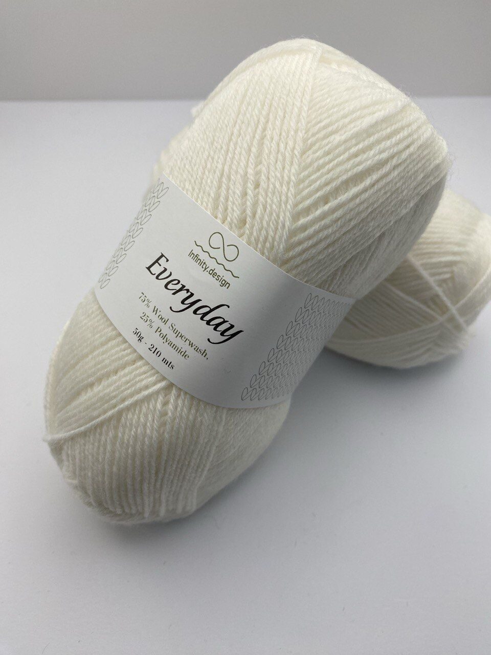 Пряжа для вязания INFINITY EVERYDAY 1002 WHITE — изображение 5