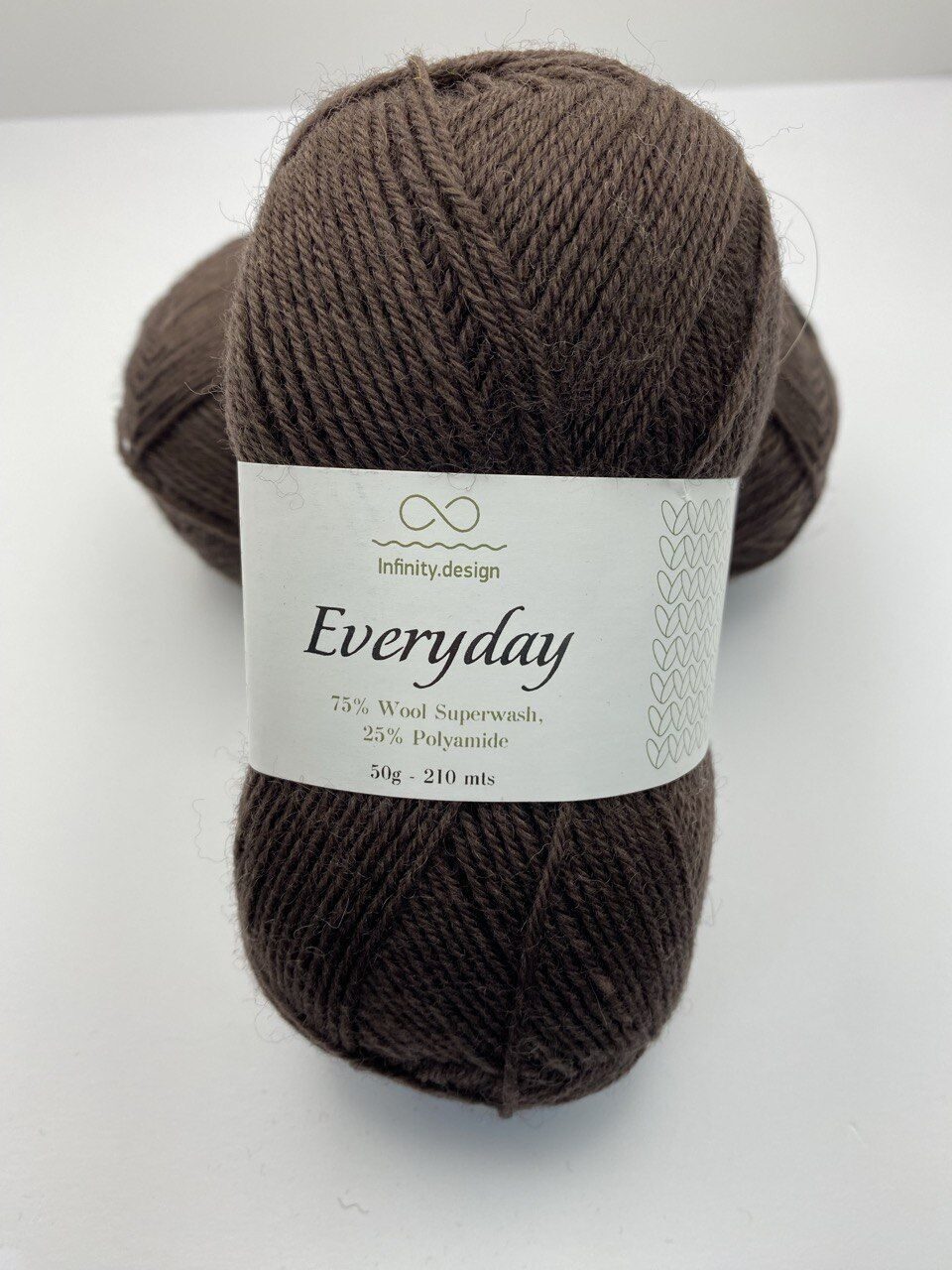 Пряжа для вязания INFINITY EVERYDAY 3082 BROWN — изображение 5