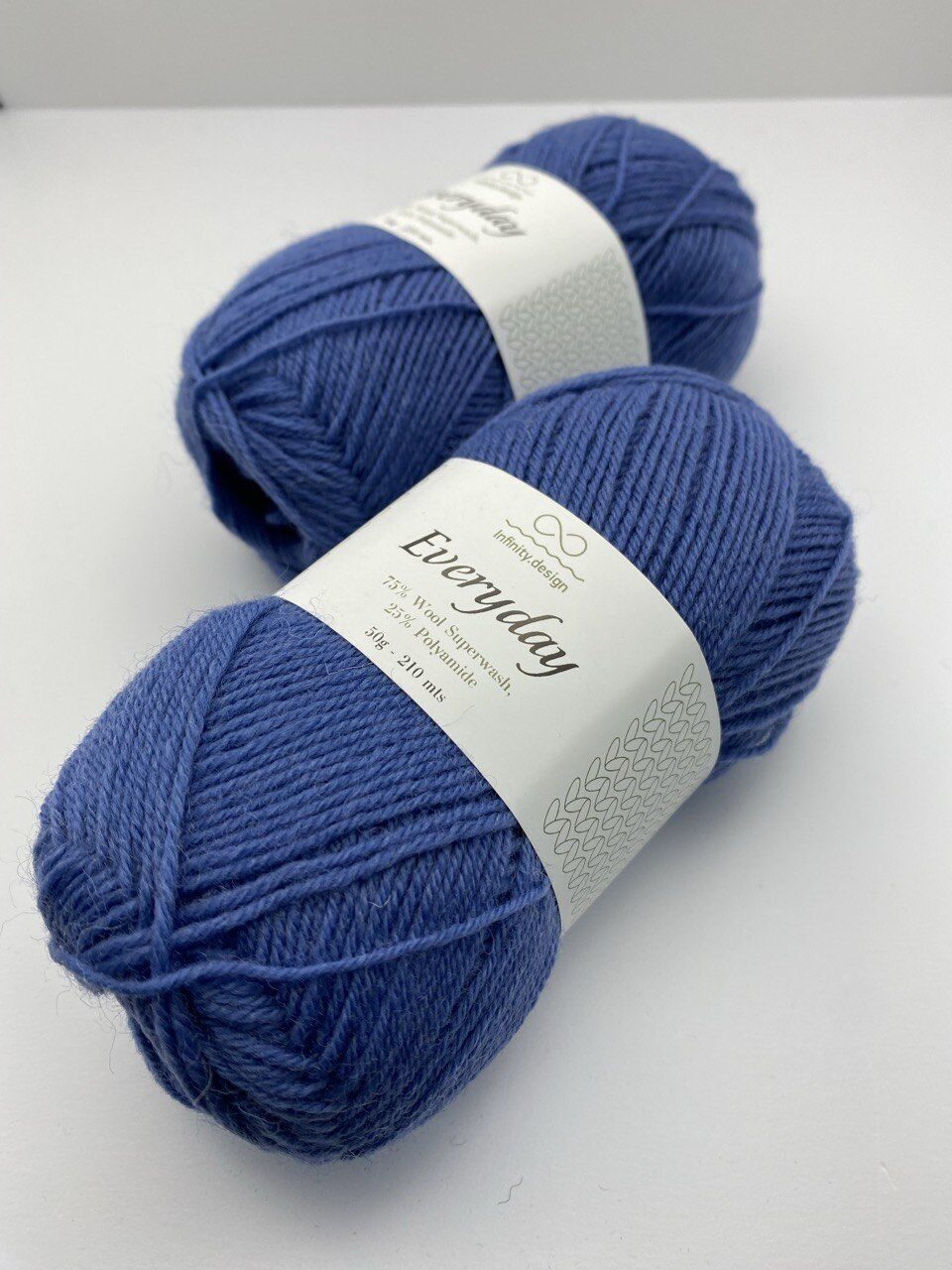 Пряжа для вязания INFINITY EVERYDAY 6052 JEANS BLUE — изображение 5