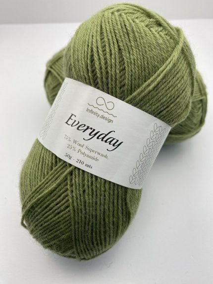 Пряжа для вязания INFINITY EVERYDAY 9522 LIGHT OLIVE GREEN
