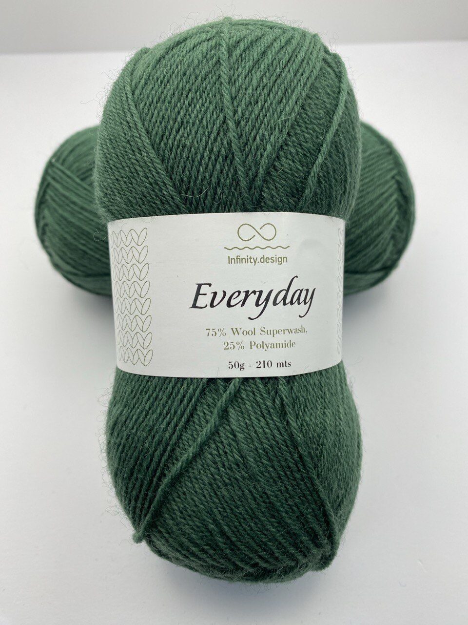 Пряжа для вязания INFINITY EVERYDAY 7755 EMERALD — изображение 4